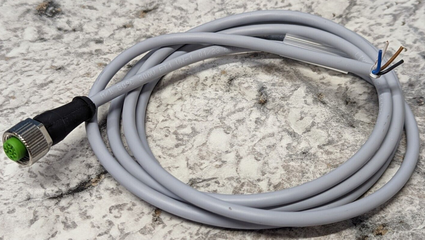 M12 Female Straight 4 Pin Connector Aviation Electrical Socket Cable 2M / 5′