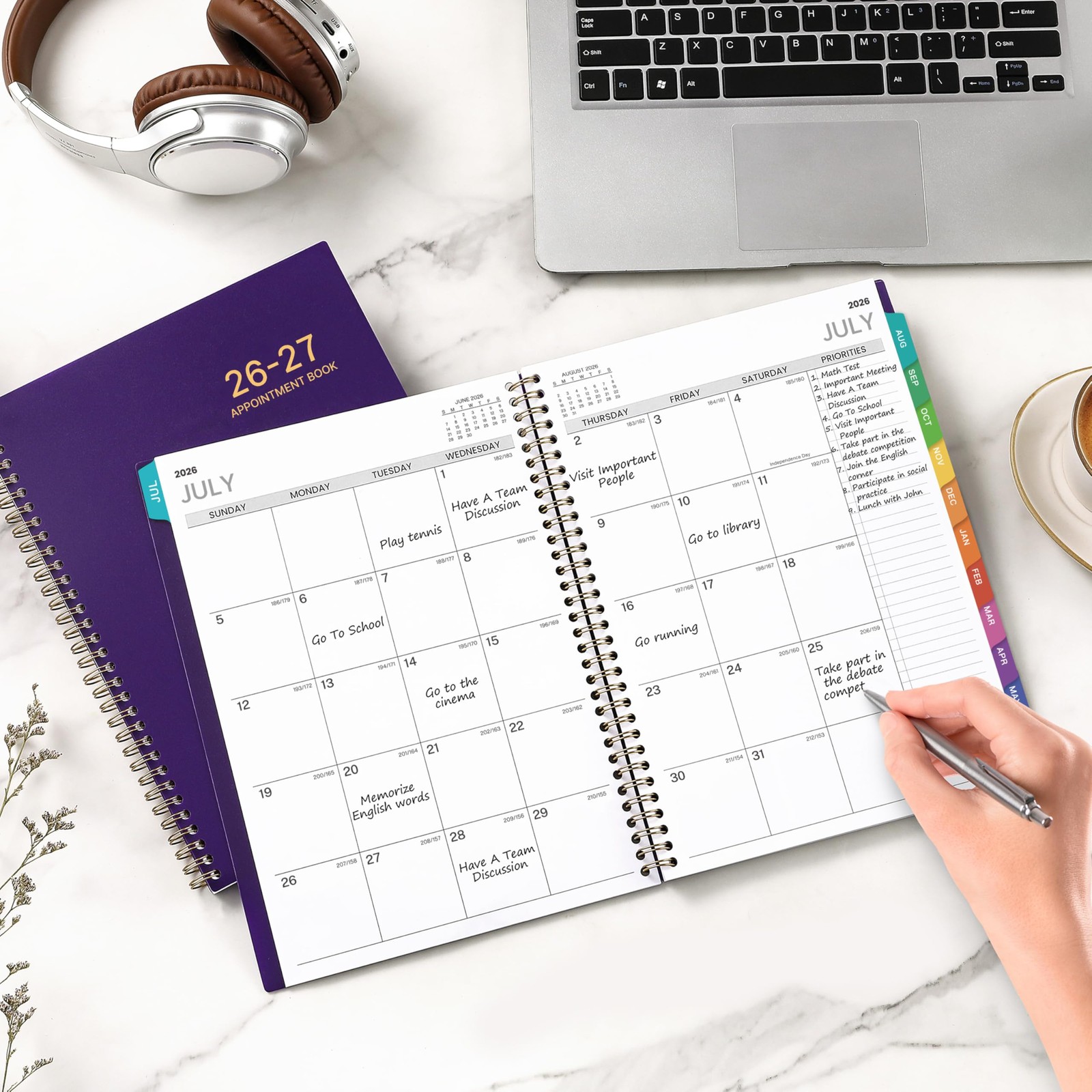 2026-2027 Appointment Book/Planner – 8.2″ x 11″, Daily Planner 2026-2027 from…