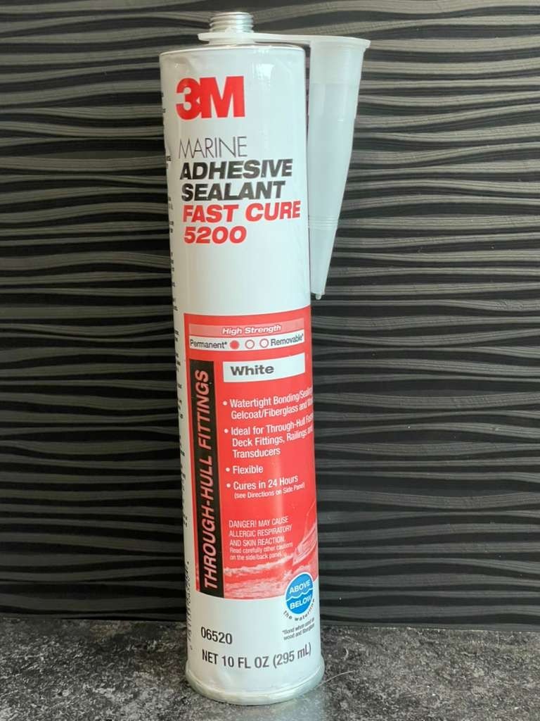 3M 5200 Fast Cure Marine Adhesive Sealant White 10 oz 06520 Watertight