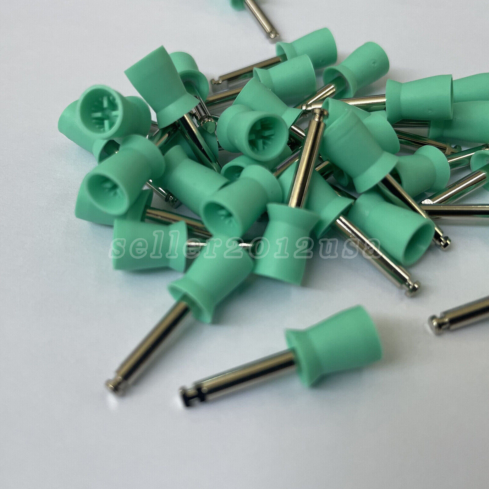 100Pcs Dental dentist Rubber Prophy Tooth Polish Cups Brushes Polishing green us