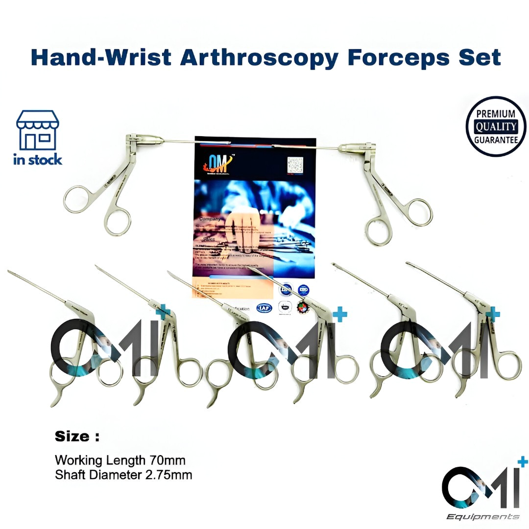 Hand-Wrist Arthroscopy Hand Instruments Set Small Joint, Arthroscopy Forceps Set