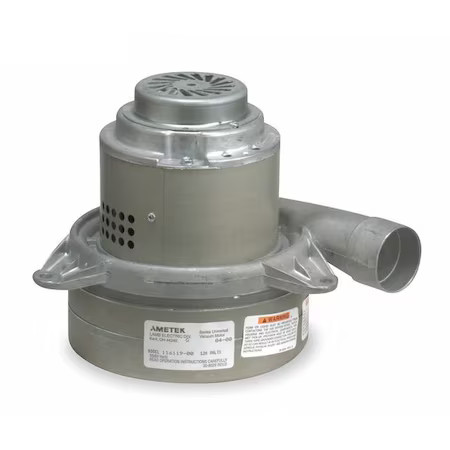 Ametek 116103-00 Vacuum Mtr/Blwr, Tangential, 3 Stge, 1 Spd