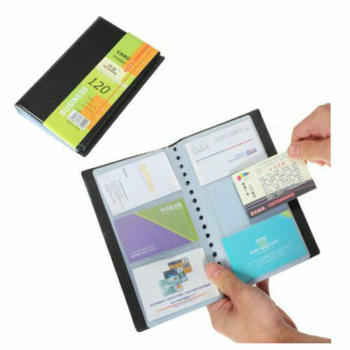 120 Cards Business Name ID Credit Card Holder Book Case Keeper Organizer Premium