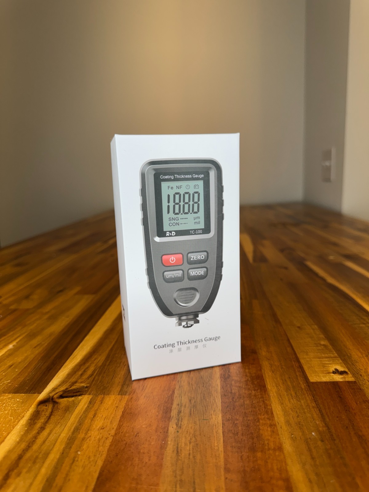 R&D TC100 Coating Thickness Gauge Paint Meter – Brand New, Open Box