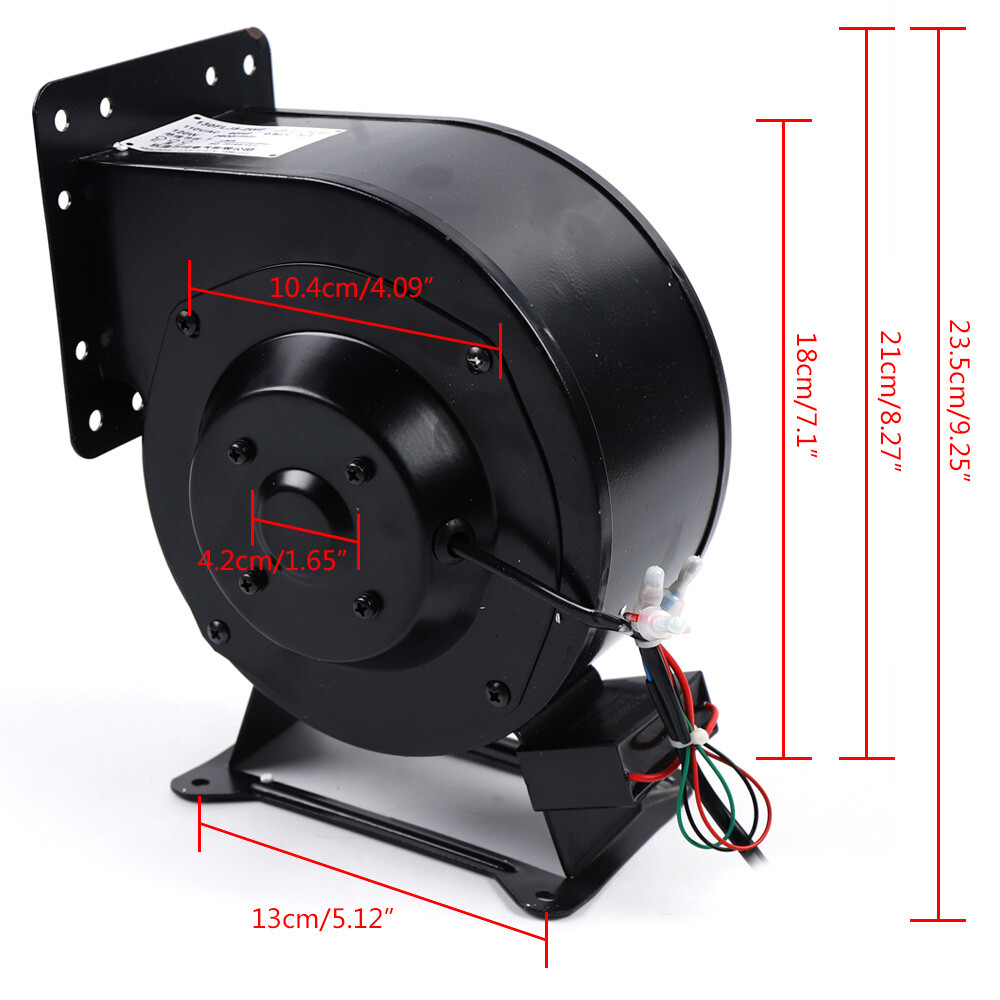 Small Centrifugal 196CFM Flange Blower Fan 2600r/min 110V 120W Durable Equipment