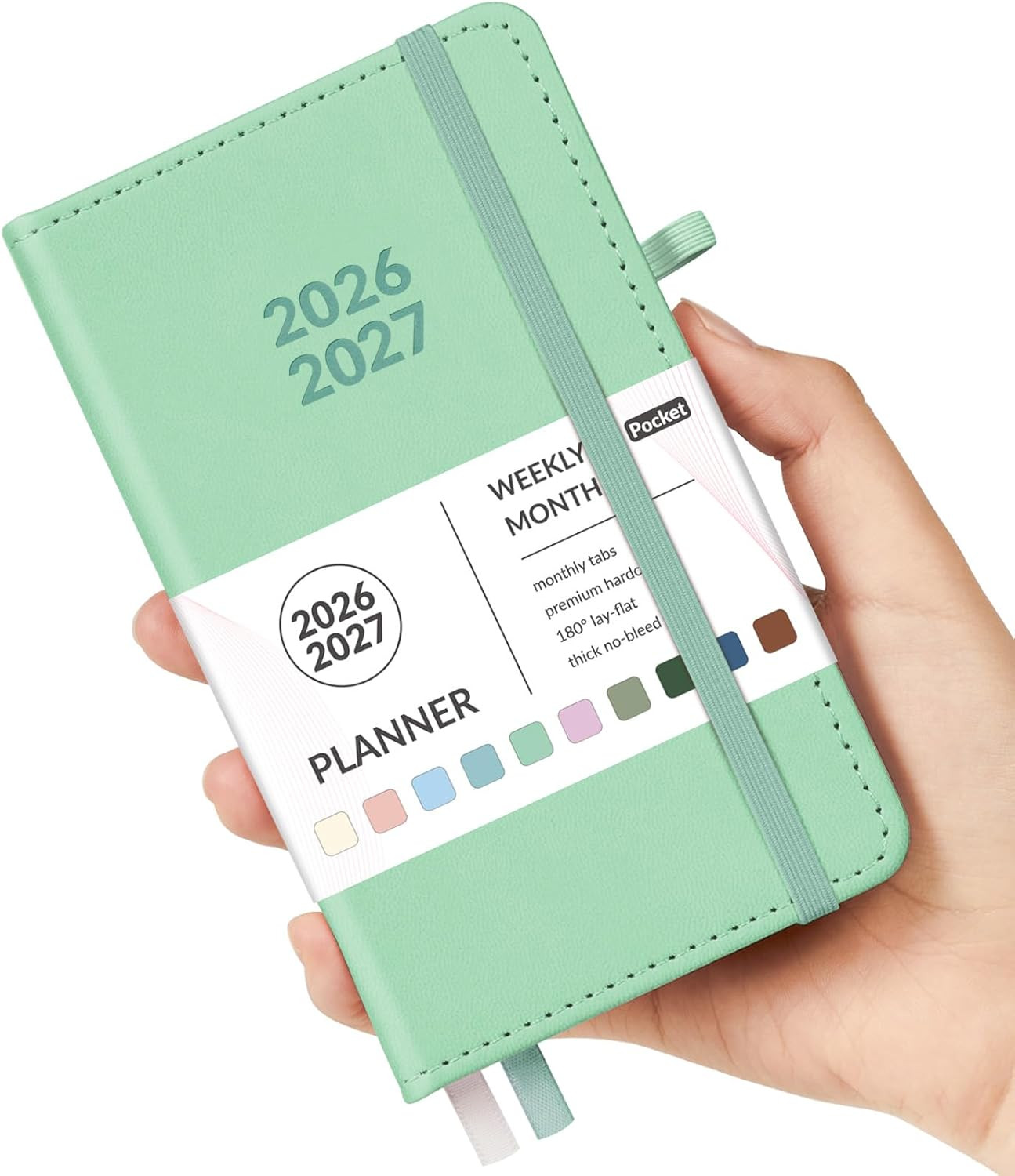 Pocket Planner 2026-2027, Weekly Monthly Planners for Purse, 3.5″ x 6″, July 202