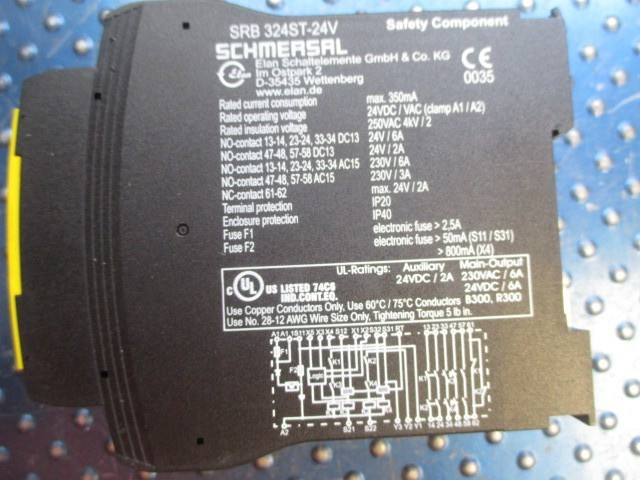 NEW SCHMERSAL SAFETY RELAY SRB324ST 24V (V.3) 101195504
