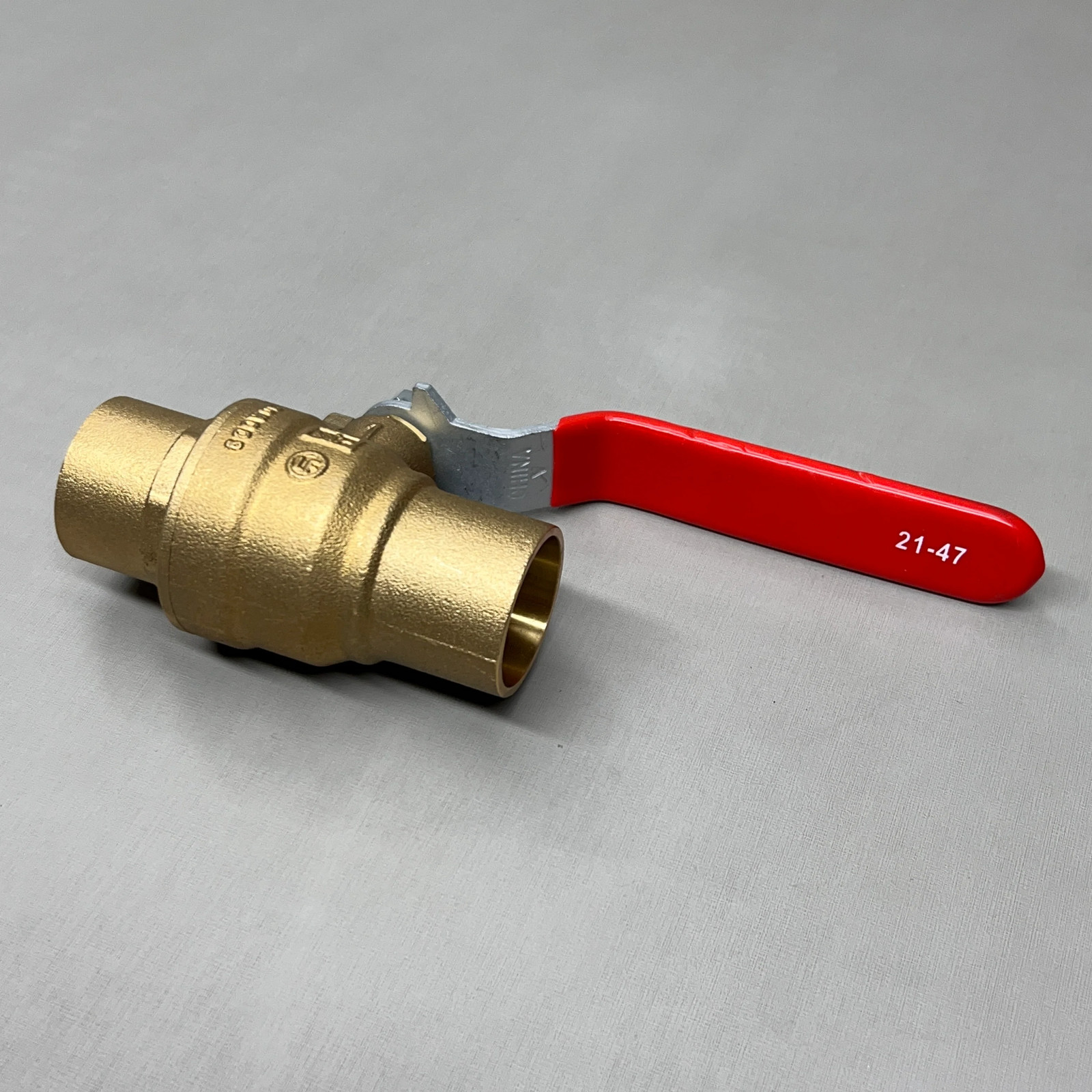RED-WHITE VALVE Brass Ball Valve 1″ 1.05 lb 5595AB (New)