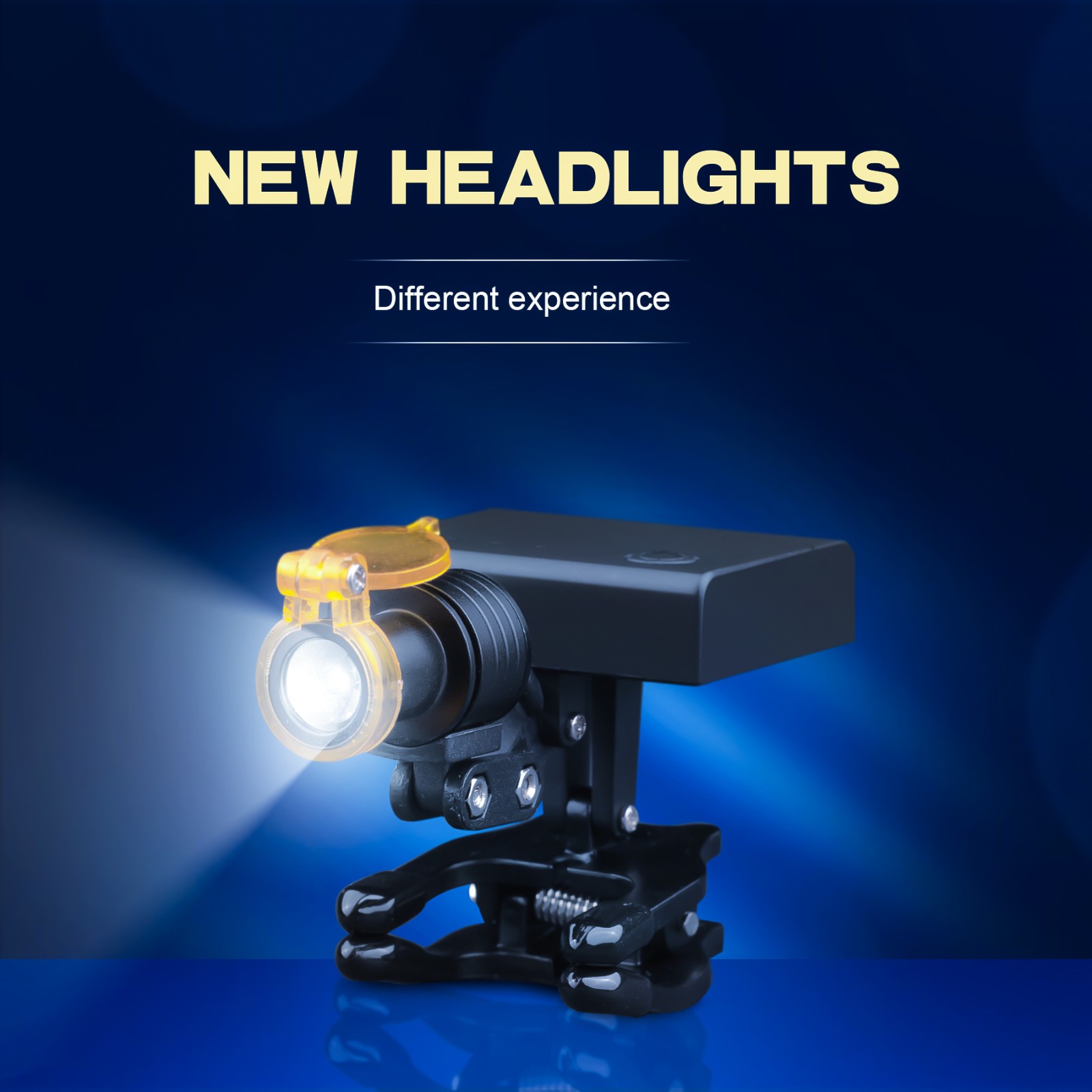 Dental 5W LED Wireless Head Light w/ Optical Filter for Loupes Glasses DY-013 US