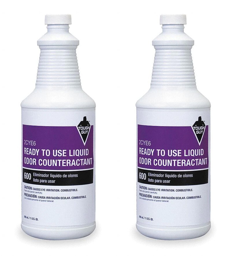 Lot/2 Tough Guy 2CYE6 RTU Liquid Deodorizer Odor Counteractant 32 oz/1 Qt