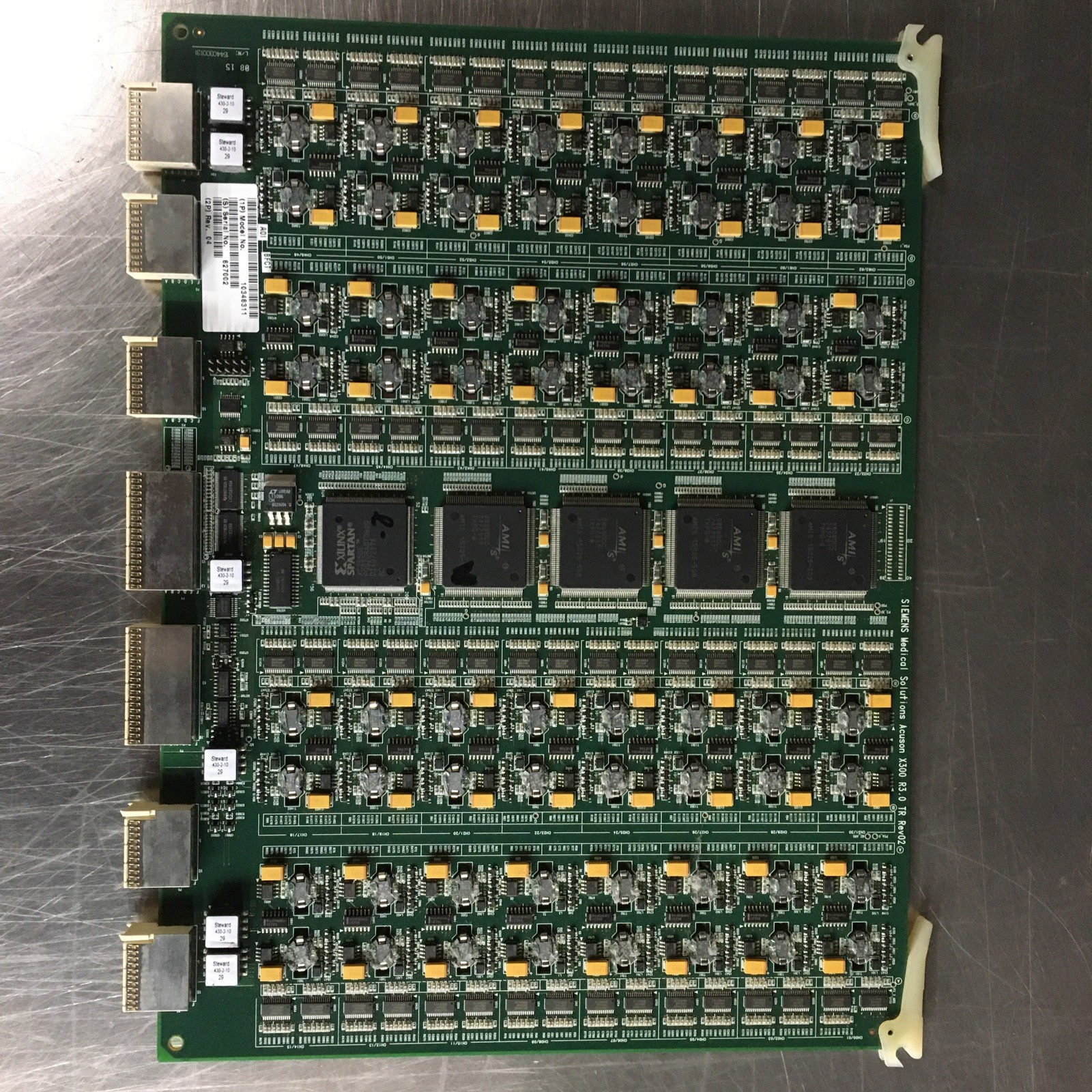 Siemens 10348311 Rev 06 R3.0 TR Board Assembly from a Acuson X300 Premier TESTED