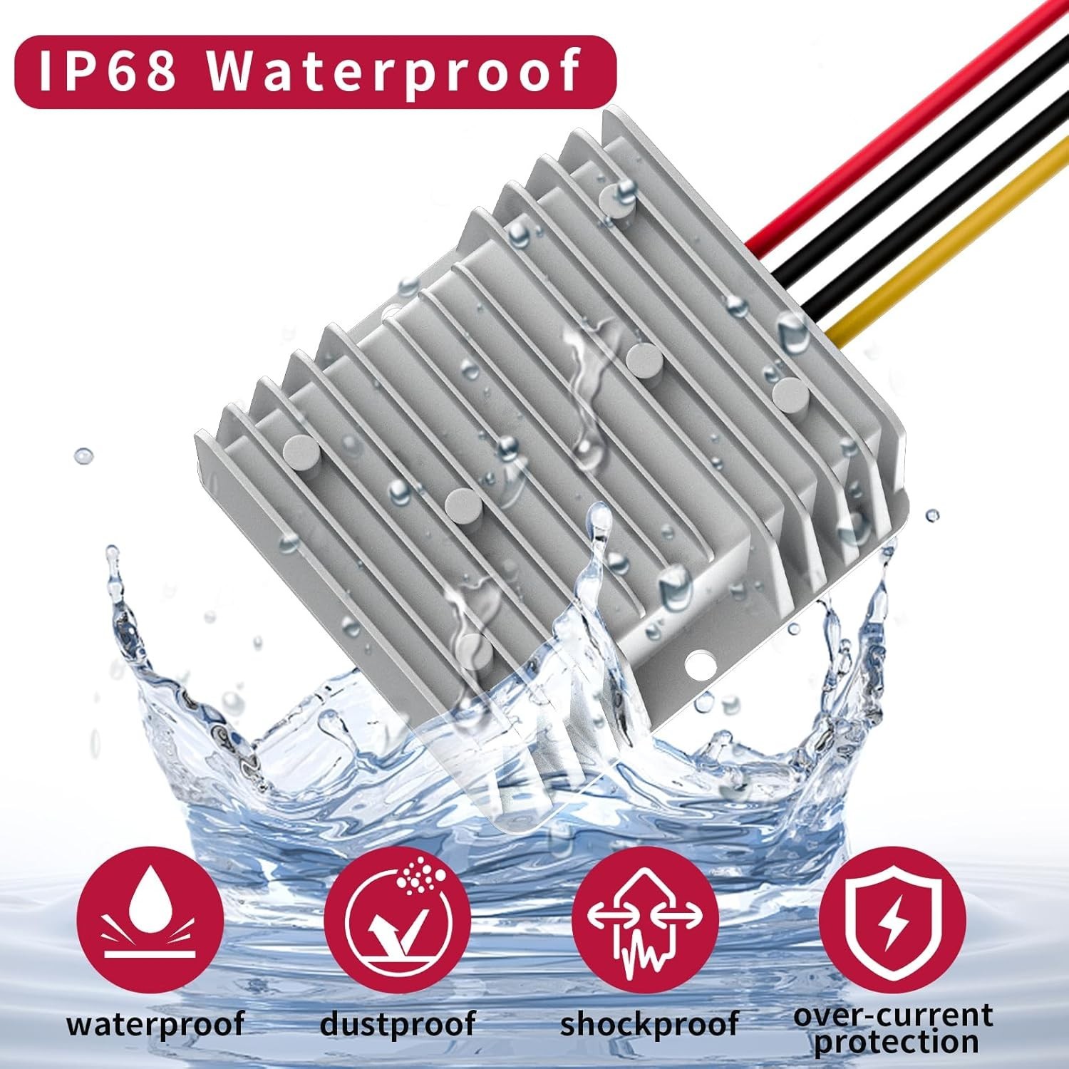 DC 12V Step Up to DC 24V 10A 240W Boost Converter Voltage Regulator Waterrproof