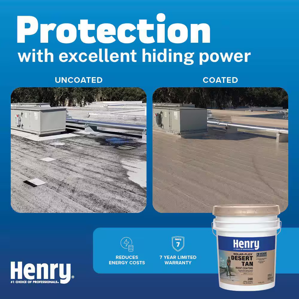 288 Solar-Flex Desert Tan Acrylic Elastomeric Reflective Roof Coating 4.75 Gal.