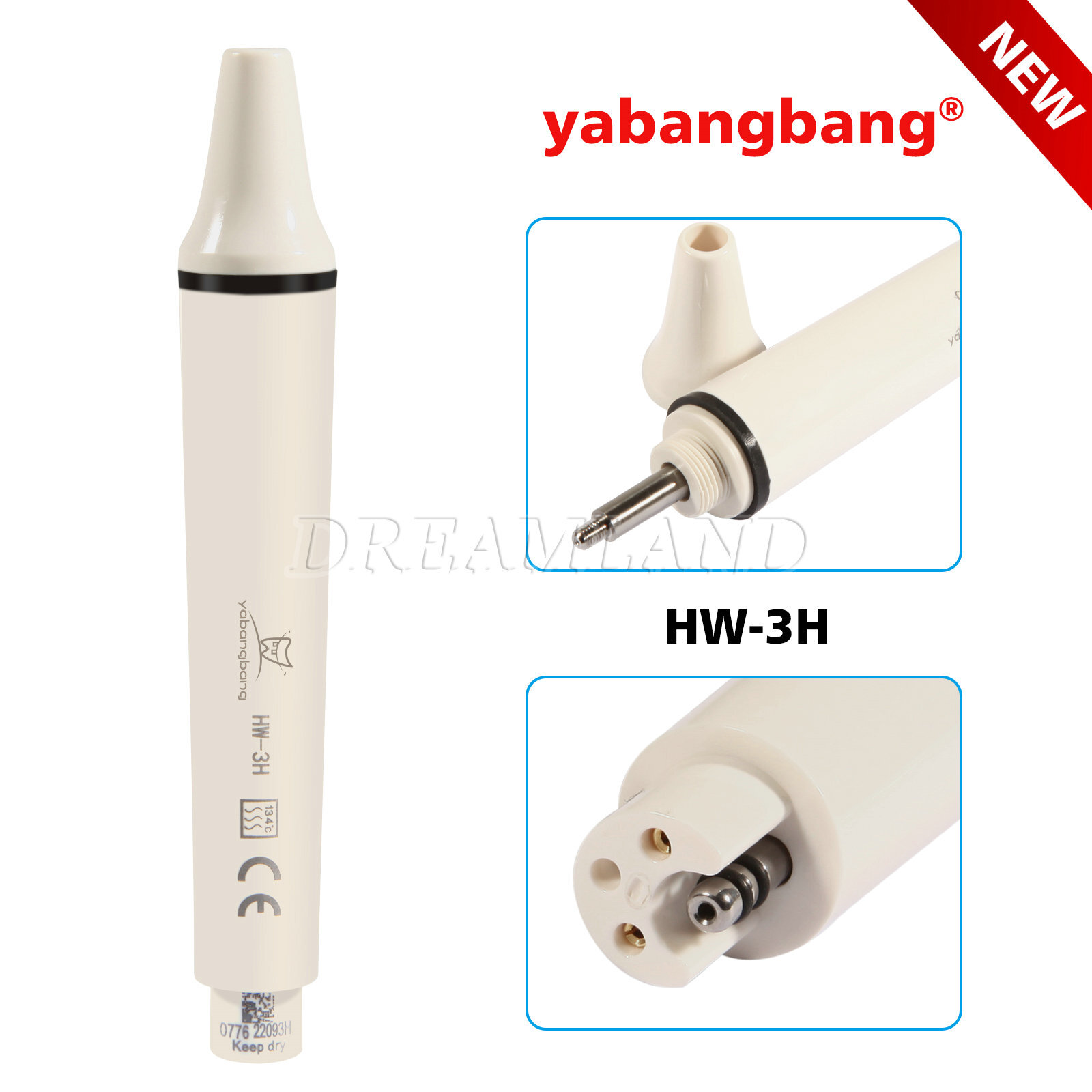 1-10pcs Dental Ultrasonic Piezo Scaler Handpiece Fit EMS Woodpeker HW-3H