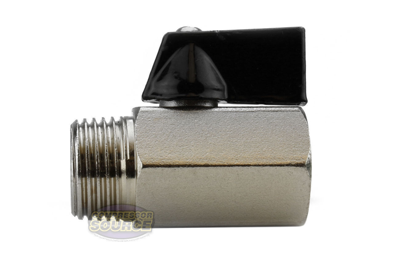 Mini 1/2″ Male 1/2 Inch Female NPT Brass Ball Shut Off Valve Water Air Fluid WOG