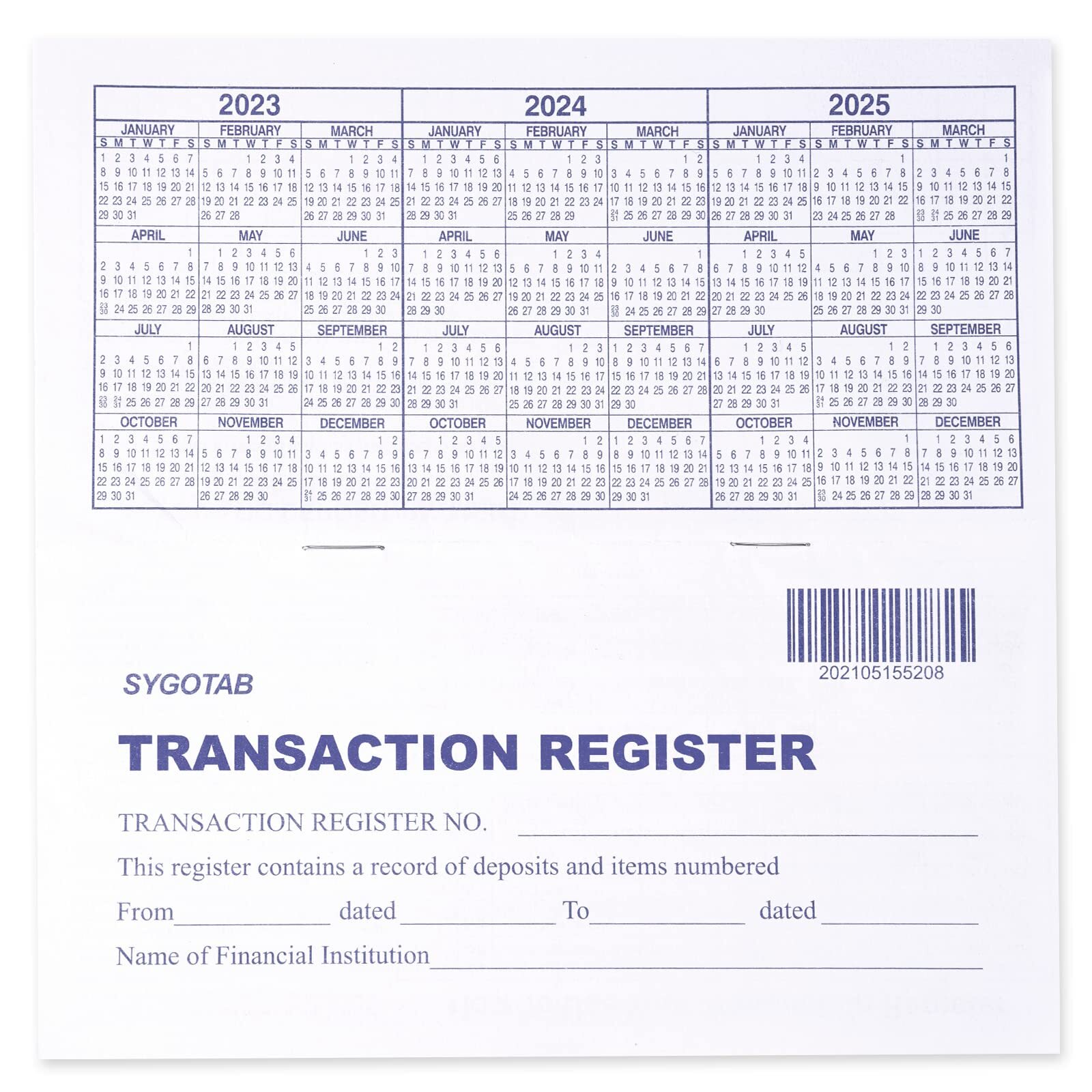 6PCS Check registers for Personal Checkbook, Upgrade Checkbook Register