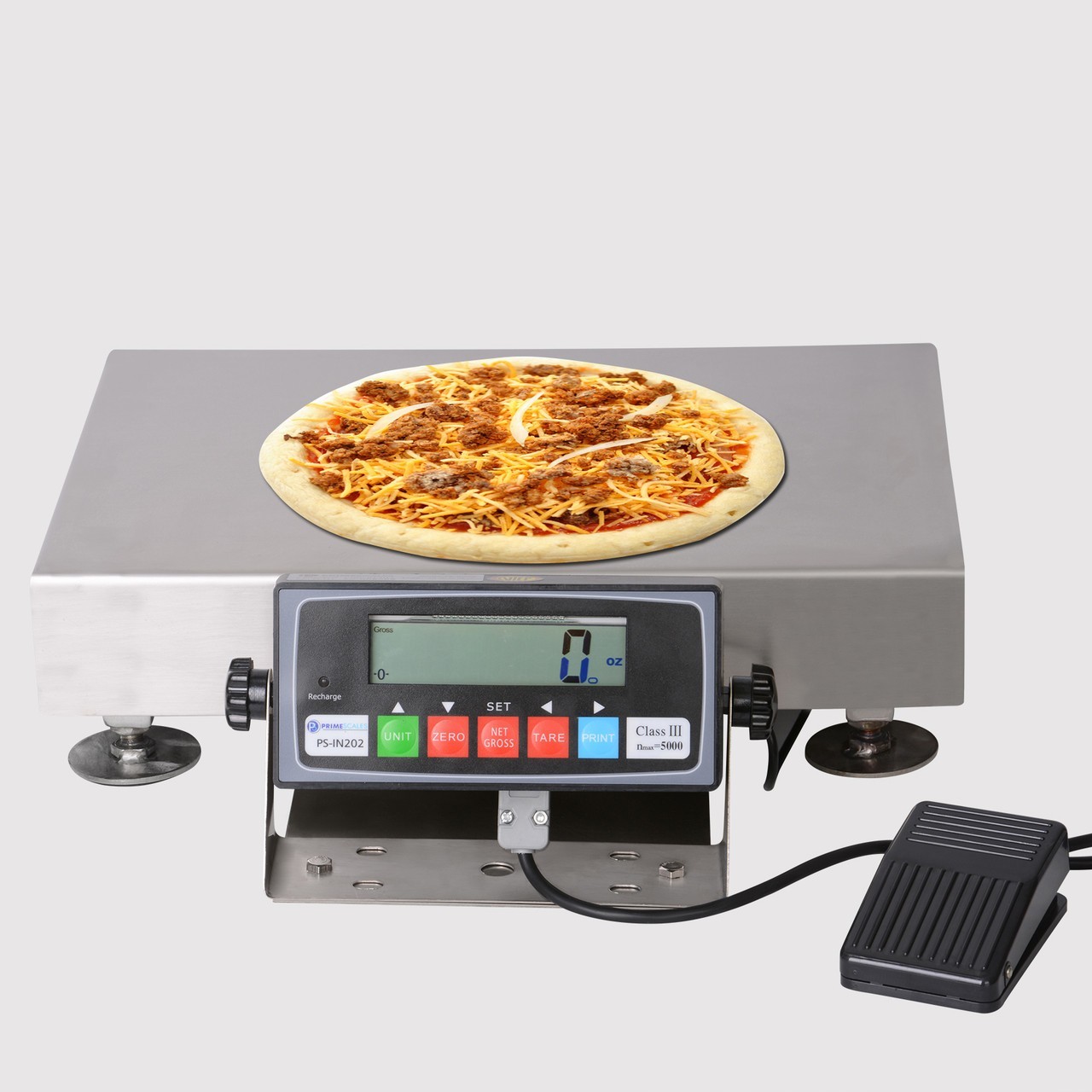 New Prime Scales PS-30PZS 30lb/0.1oz Pizza Scale with Foot Pedal