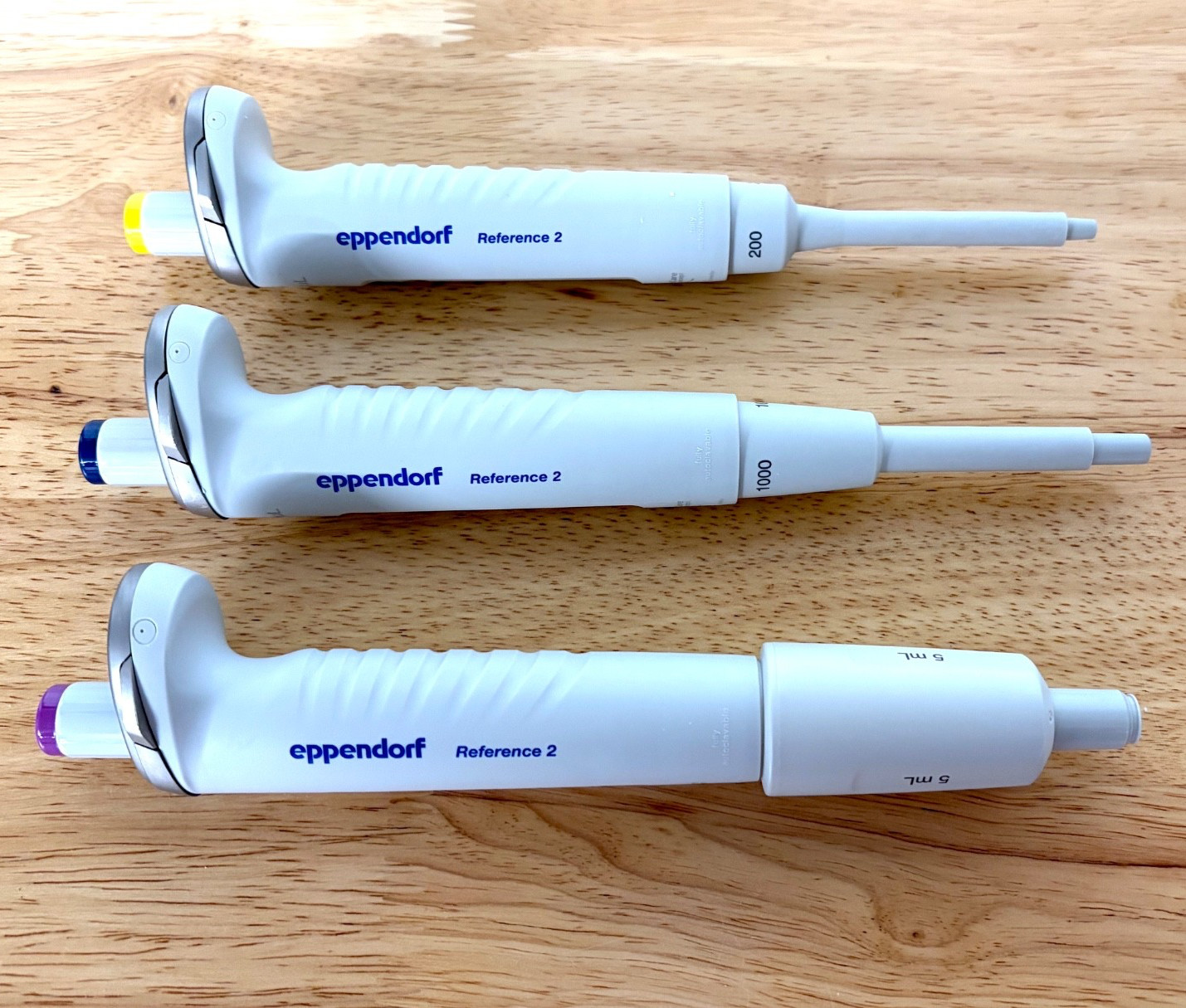 Eppendorf Reference 2 Pipette Set (20-200 μL, 100-1000 μL, 0.5-5 mL) – Excellent