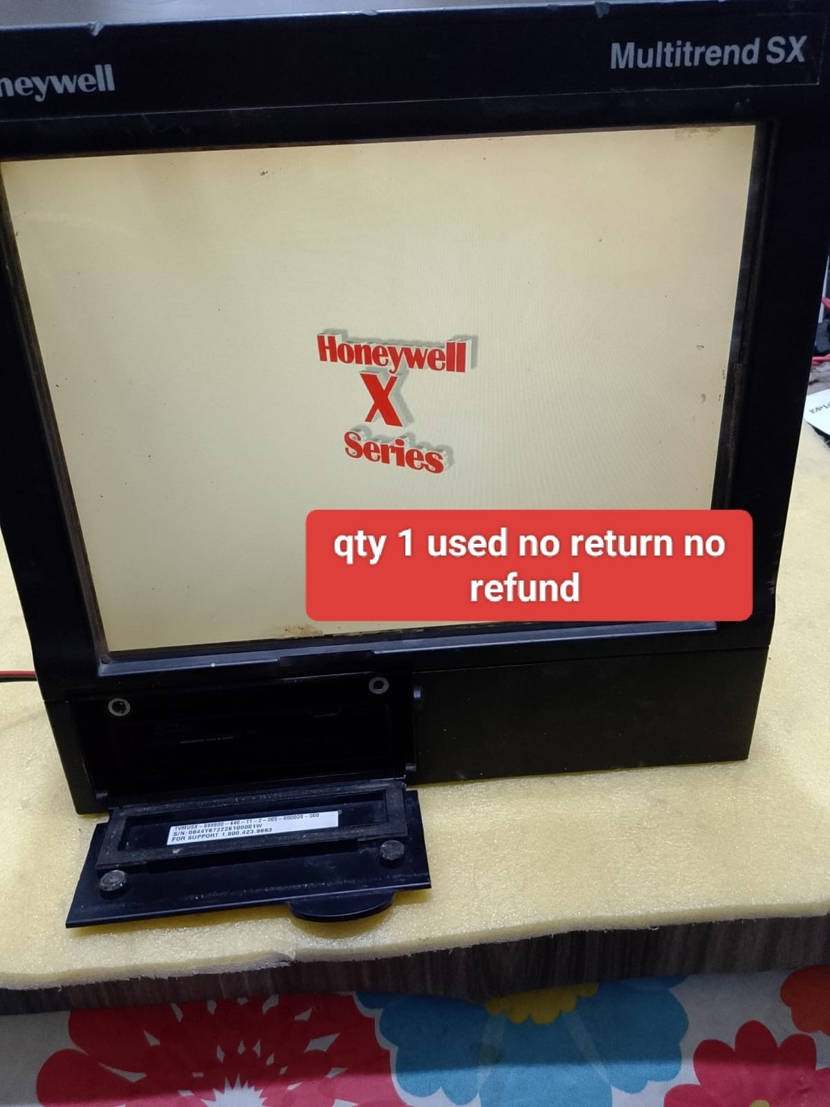 Honeywell V6MULTI PLUS TVMUSX-888800-440-11-2-005-00000S-000 Recorder AS is