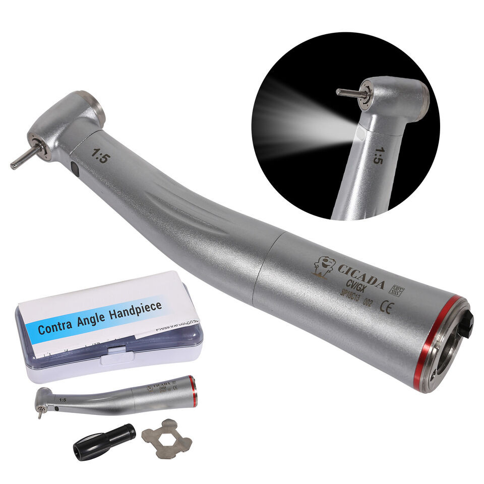 CICADA Dental 1:5 High Speed Contra Angle Handpiece E-type Fit Electric Motor
