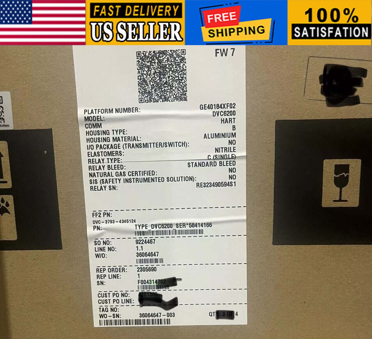 DVC6200 New Fisher Emerson Single Fisher Valve Positioner No Feedback DVC6200