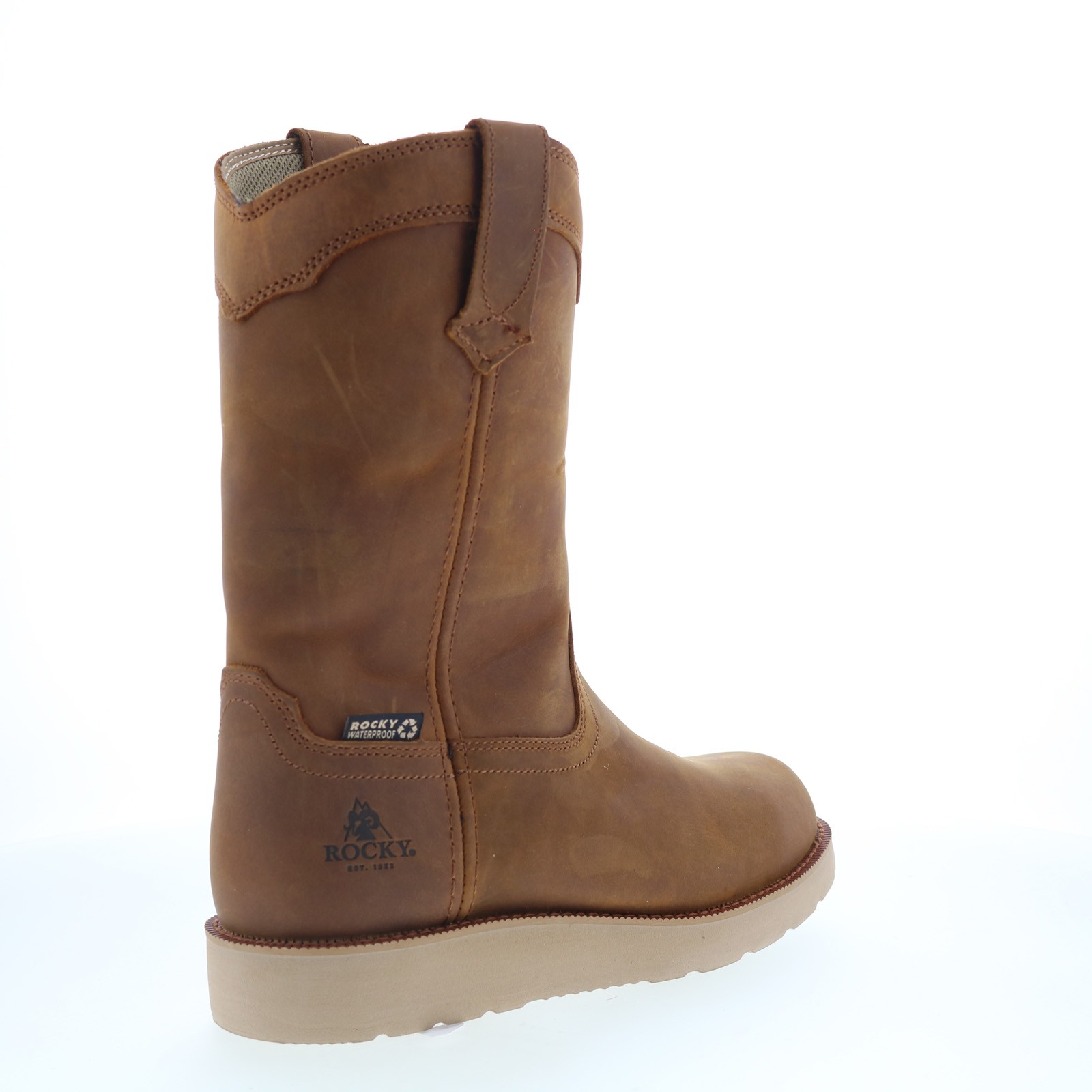 Rocky MonoCrepe Wedge 11″ WP Work Boots Mens Brown Work & Safety Boots