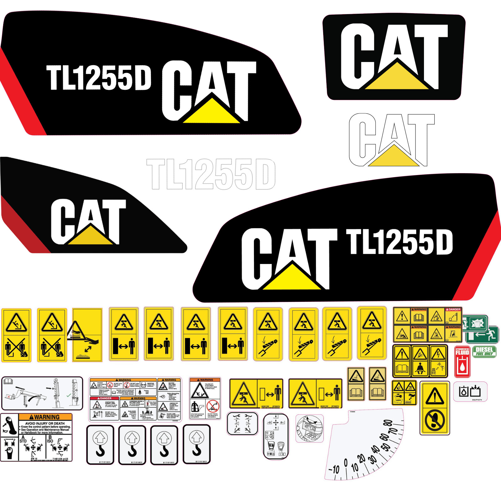 Compatible with TL series Decal Kit Telehandler – Choose Your Stickers