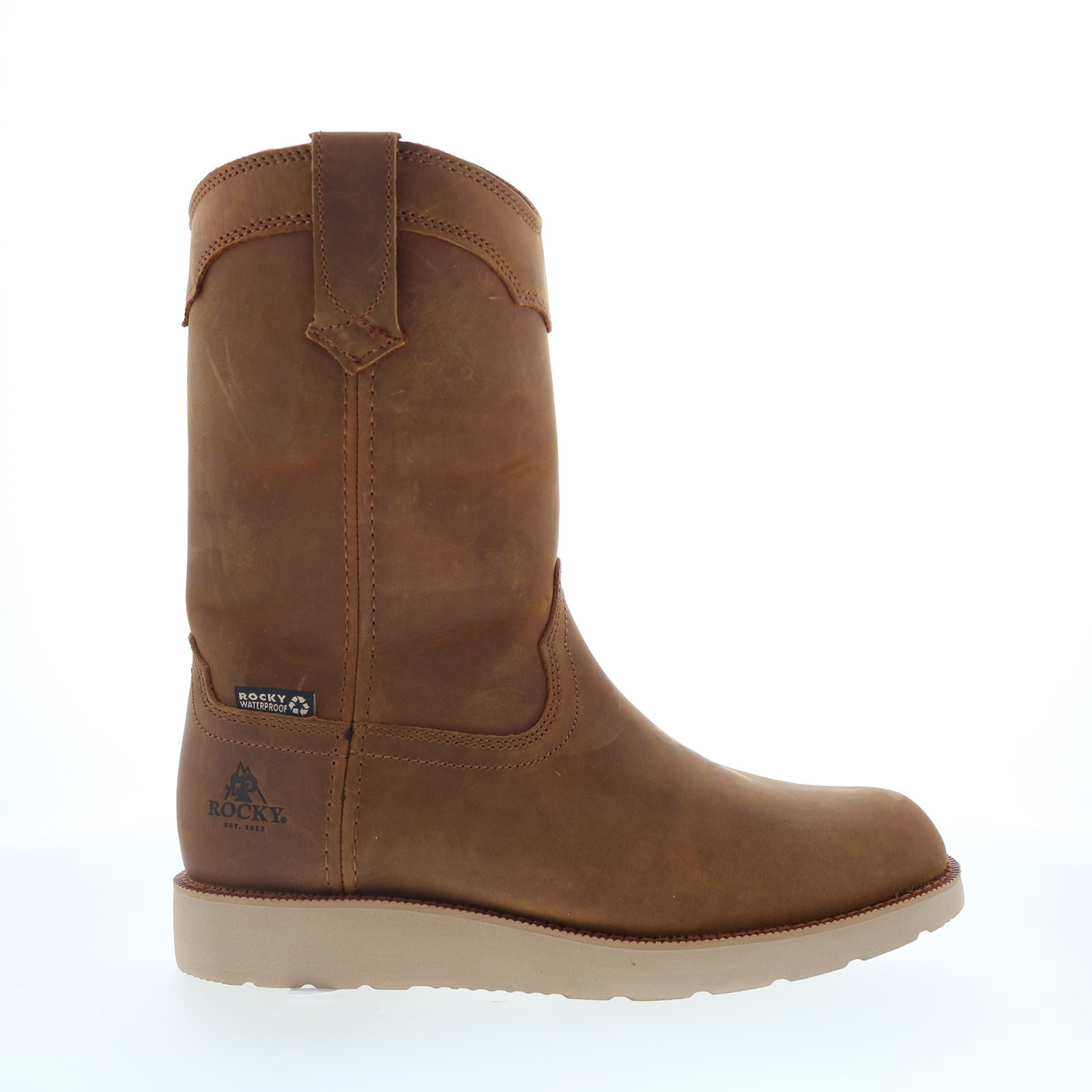 Rocky MonoCrepe Wedge 11″ WP Work Boots Mens Brown Work & Safety Boots