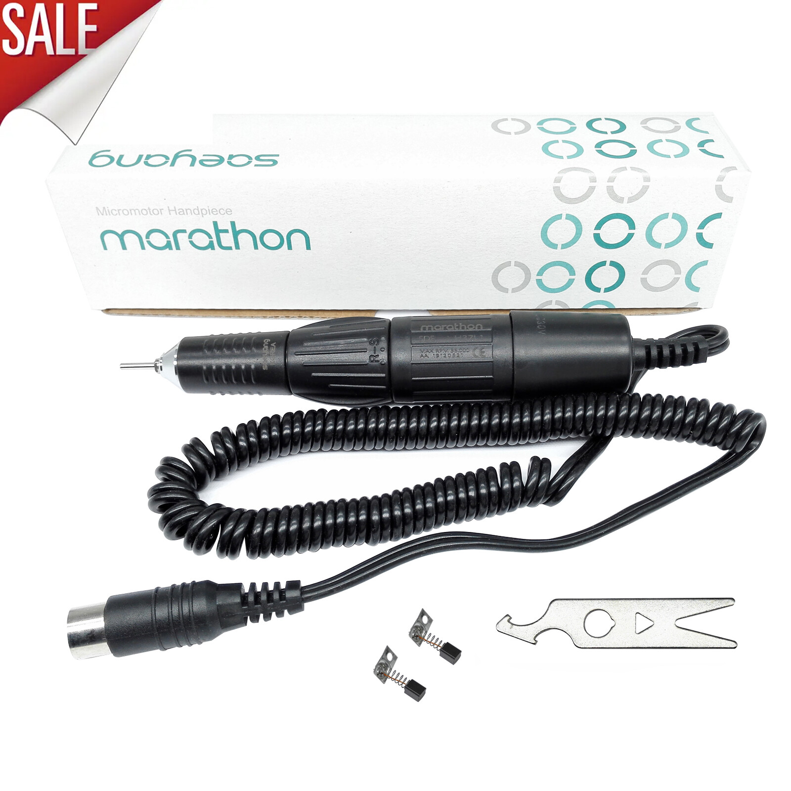 Dental Lab Marathon Electric Micromotor Polishing Unit / 35K rpm Motor Handpiece