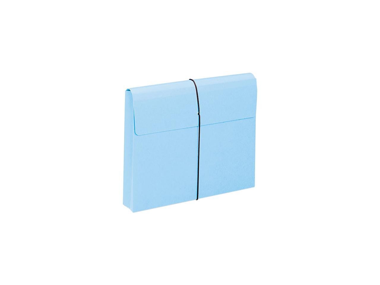 Smead 77203 Blue Expanding Wallets with Elastic Cord – 8.50″ Width x 11″ Length