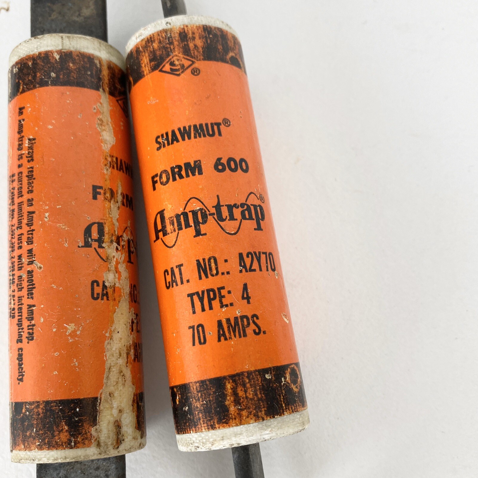 Shawmut A2Y70 Amp-trap 70 Amp Fuse Set Of 2 Type 4 250 Volts 9130