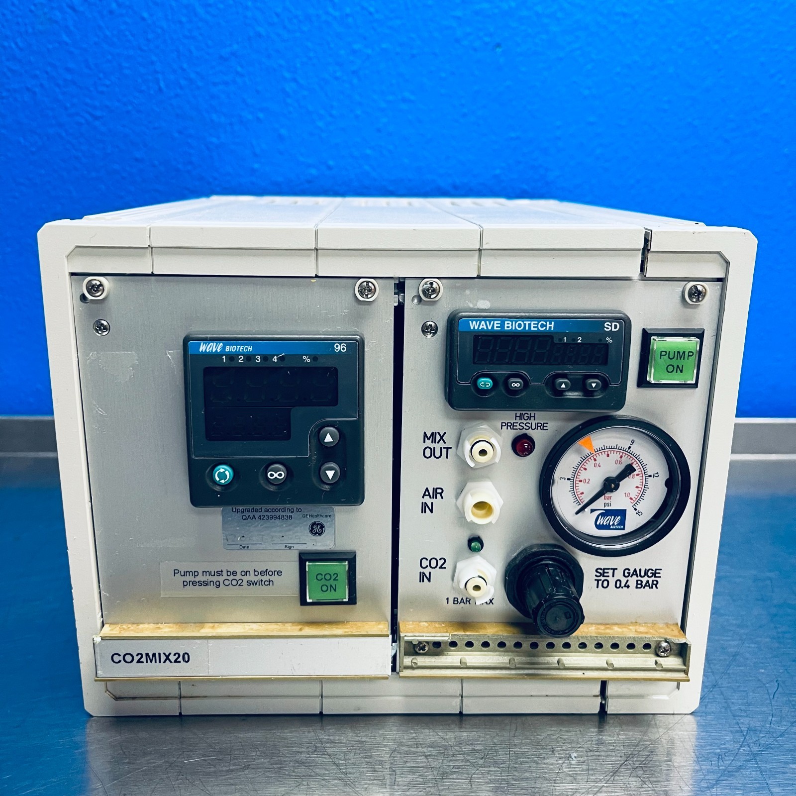 Wave Biotech CO2MIX20 CO2 Air Mixer Controller GE Healthcare Bio-Sciences AB