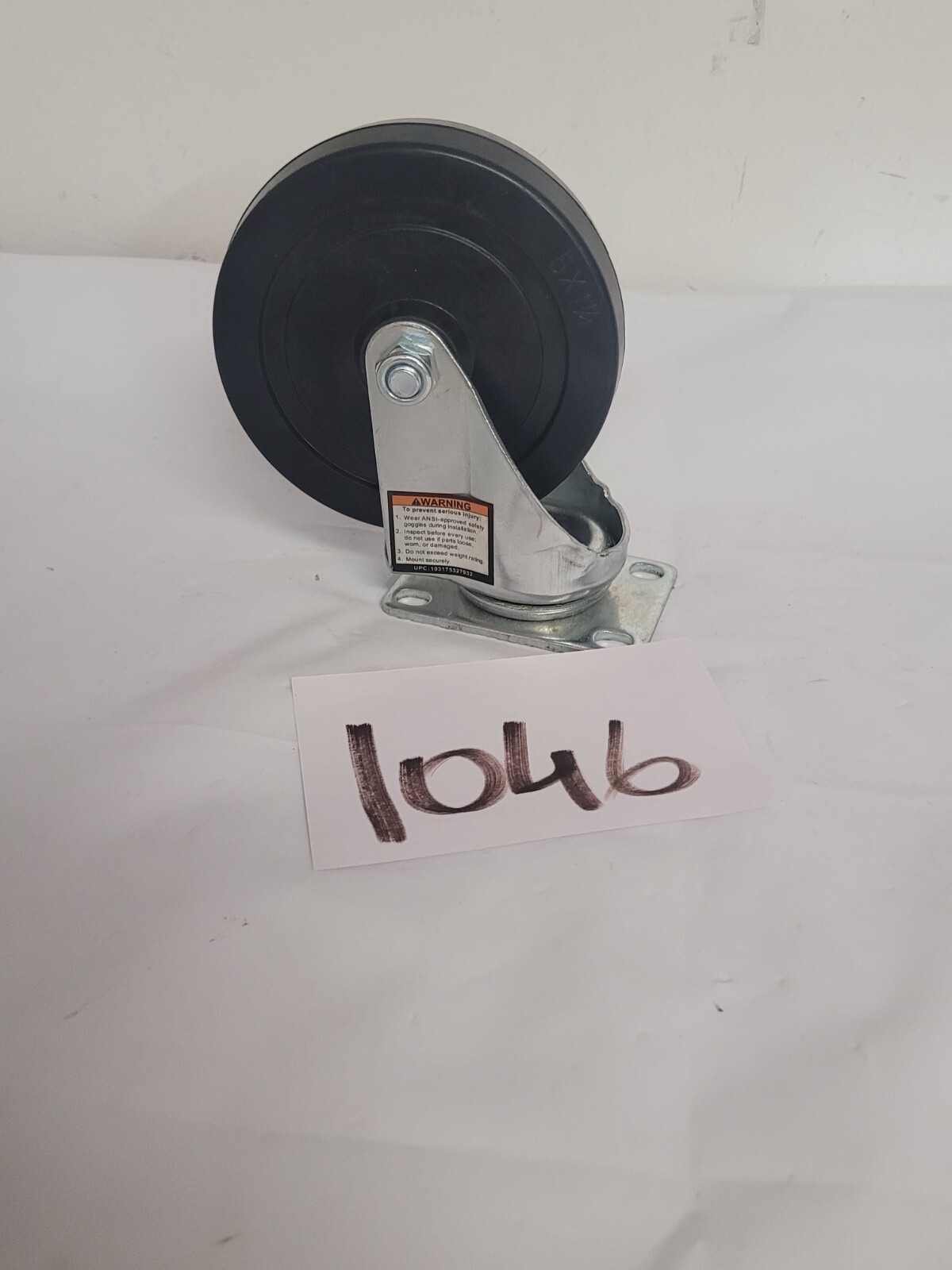 5″ Polyurethane Heavy Duty Swivel Caster Wheel 330 lb warehouse 1-5/16 in