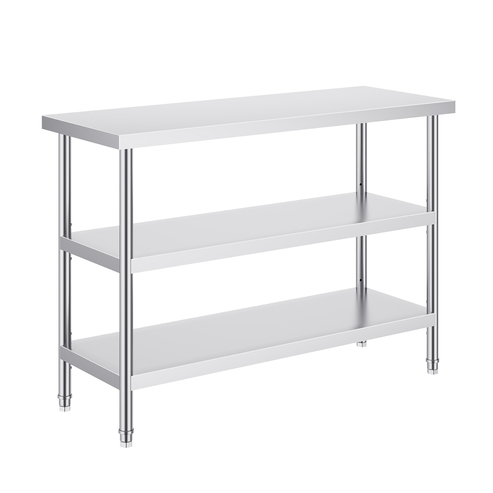 VEVOR Stainless Steel Food Prep Table Commercial Kitchen Work Table 18″x48″