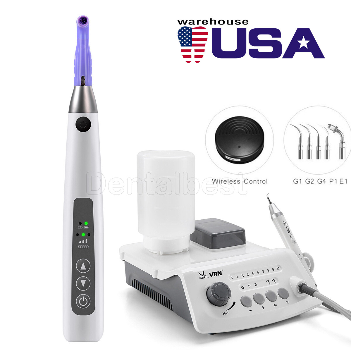 Dental Ultrasonic Piezo Scaler Handpiece LED / Cordless Hygiene Prophy Handpiece