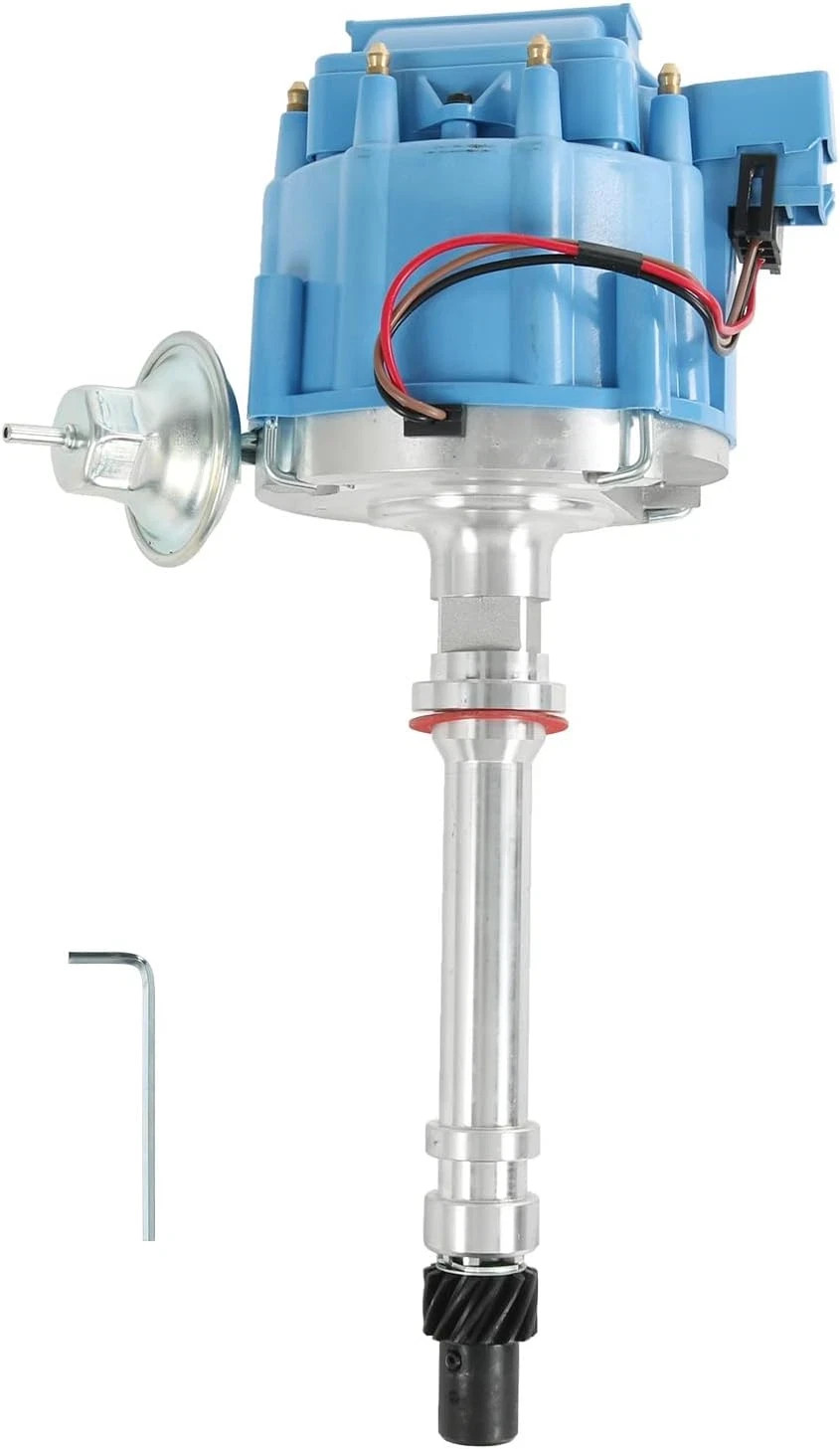 HEI Ignition Distributor with Blue Cap for Chevy GM Small Blocks 283 305 307 327