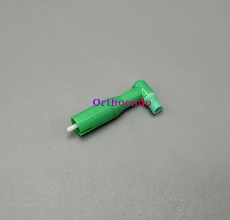 Dental Disposable Prophy Angles Soft Cups for Contra Angle 90° angle Green 500pc