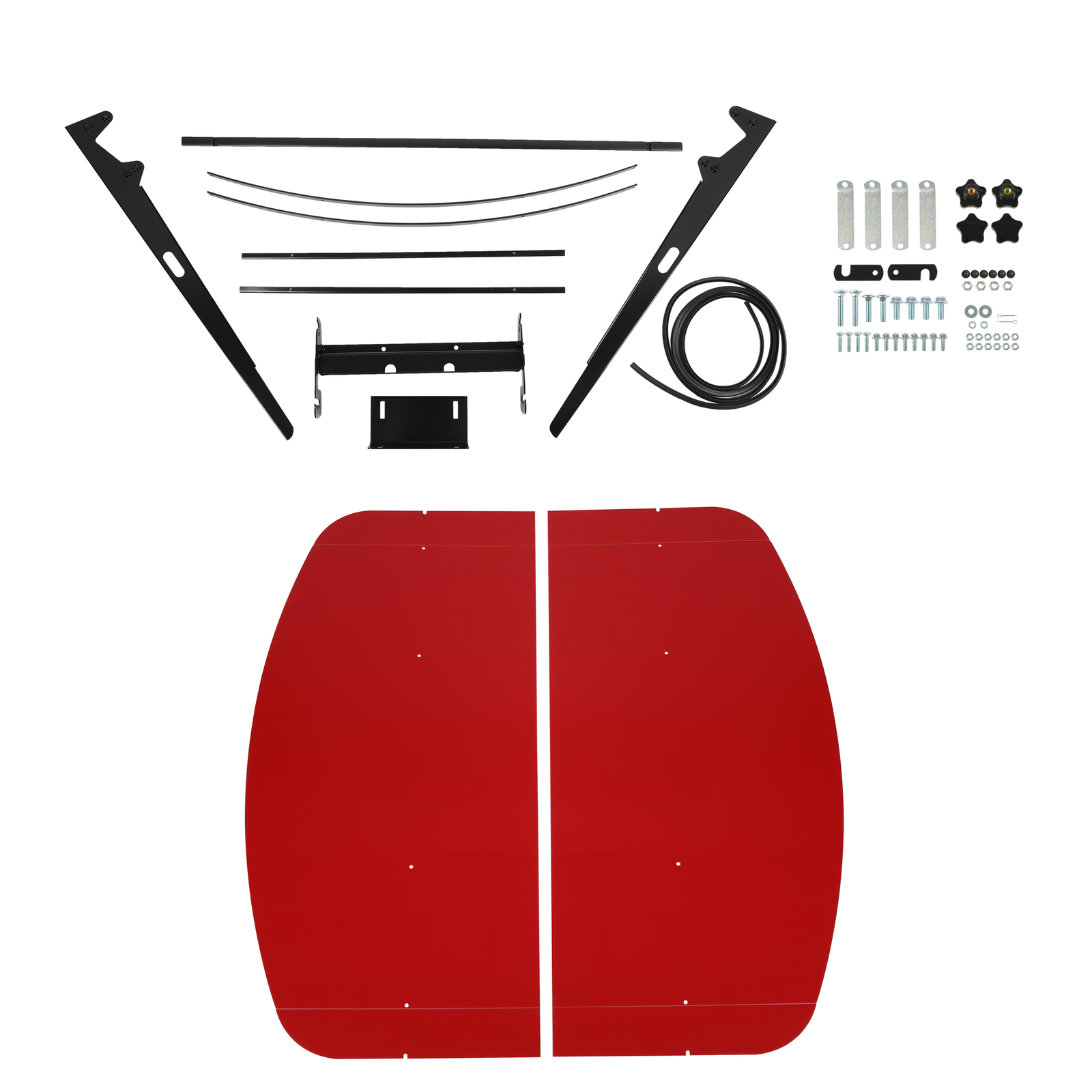 Red Tuff Top Tractor Canopy For ROPS 52″ X 52″ w/ Mounting Accessories