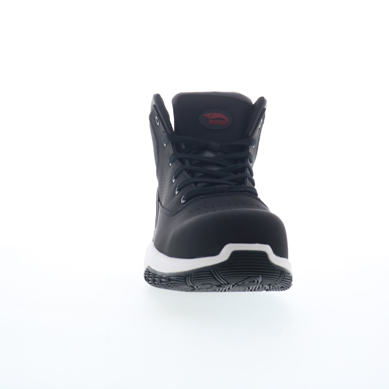 Avenger Reaction Mid Carbon Toe Slip Resistant Mens Black Wide Work Boots