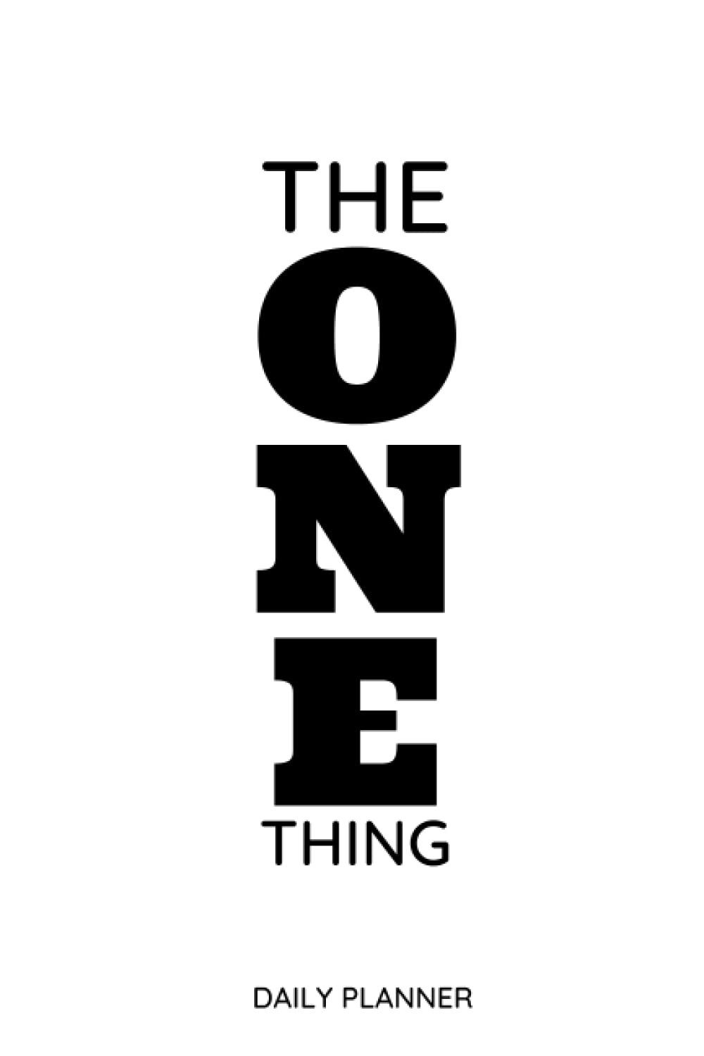 The One Thing Daily Planner 6 inches X 9 inches, Black