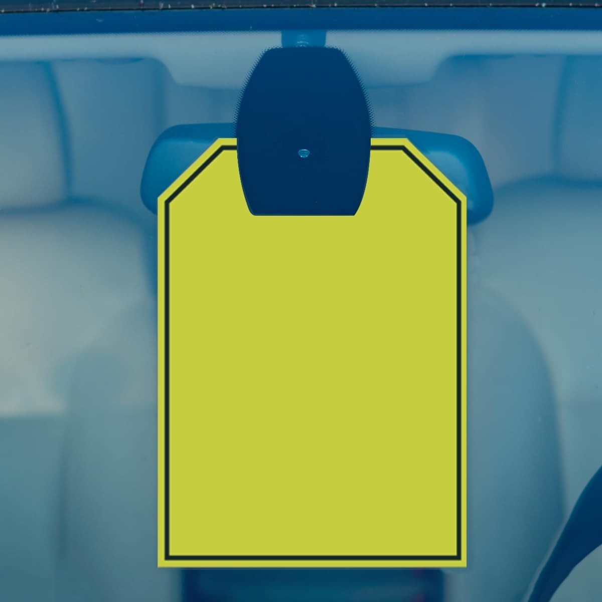 Versa Tags Blank Border Rearview Mirror Hang Tags 50 Pack Hang Tag 8.5″ X 11.5″