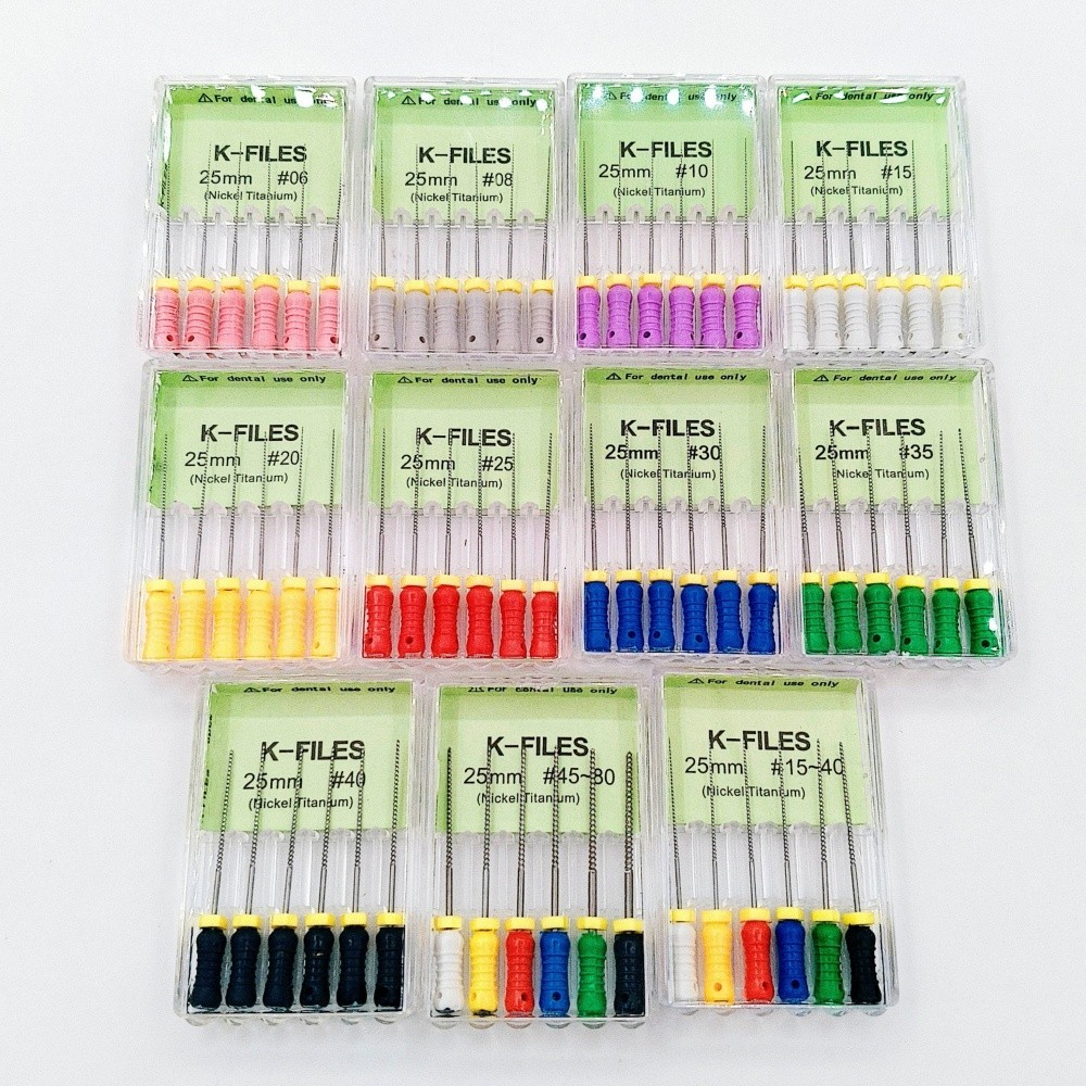 10Pack Dental Endo Root Canal H/K-Files Niti/Steel/Reamers 21/25/31 mm Hand Use