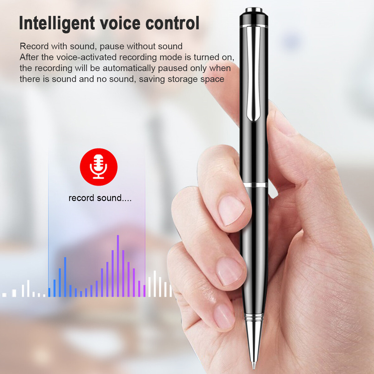 32gb Mini Spy Digital Voice Activated Recorder Hidden Audio Recording Pen Device