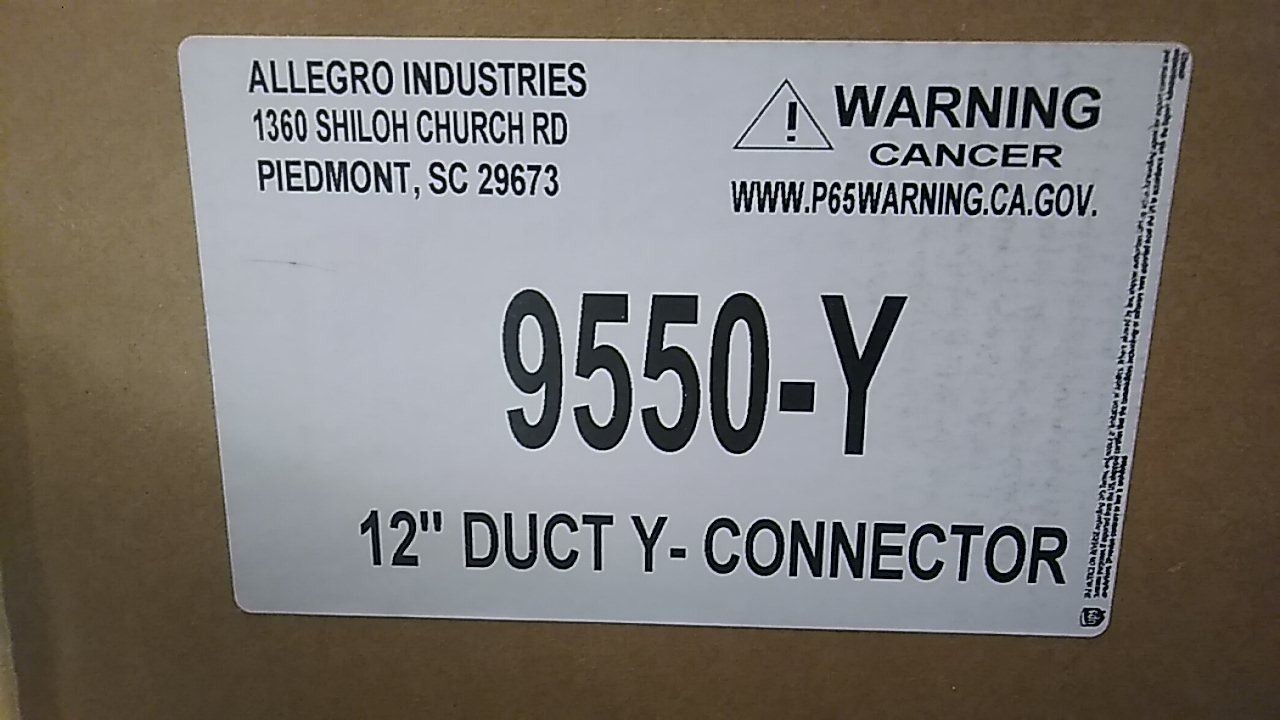 Allegro 9550-Y 12 In Width Steel Duct to Duct Connector