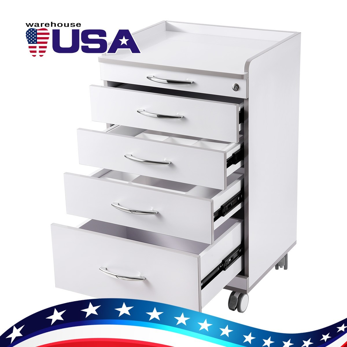 Dental Cart Cabinet Trolley /LED Electric Micro Motor Brushless /1:5 Handpiece