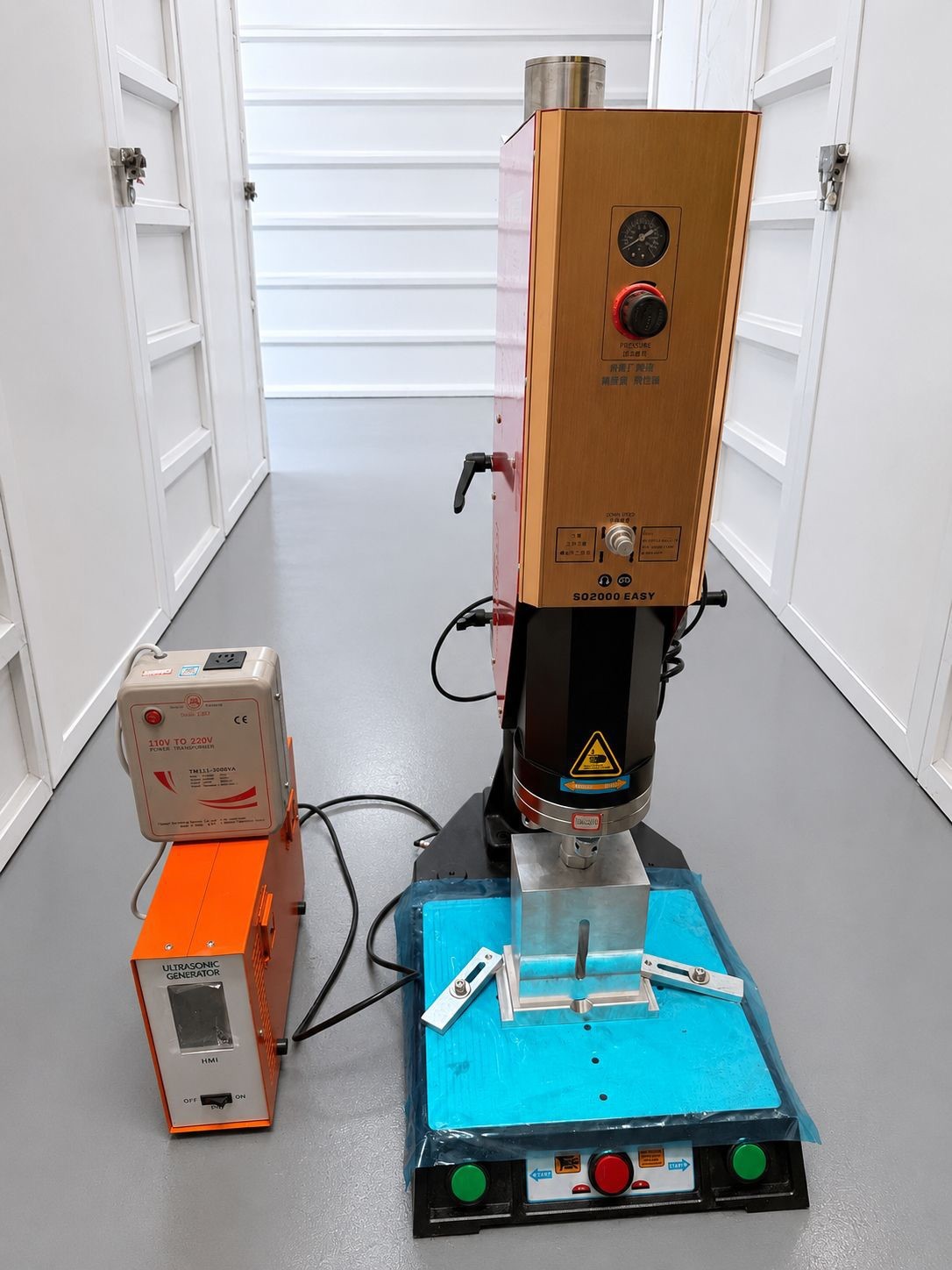 Ultrasonic Welder Plastic Machine with Mold Card Slabs PSA BGS SGC CGC