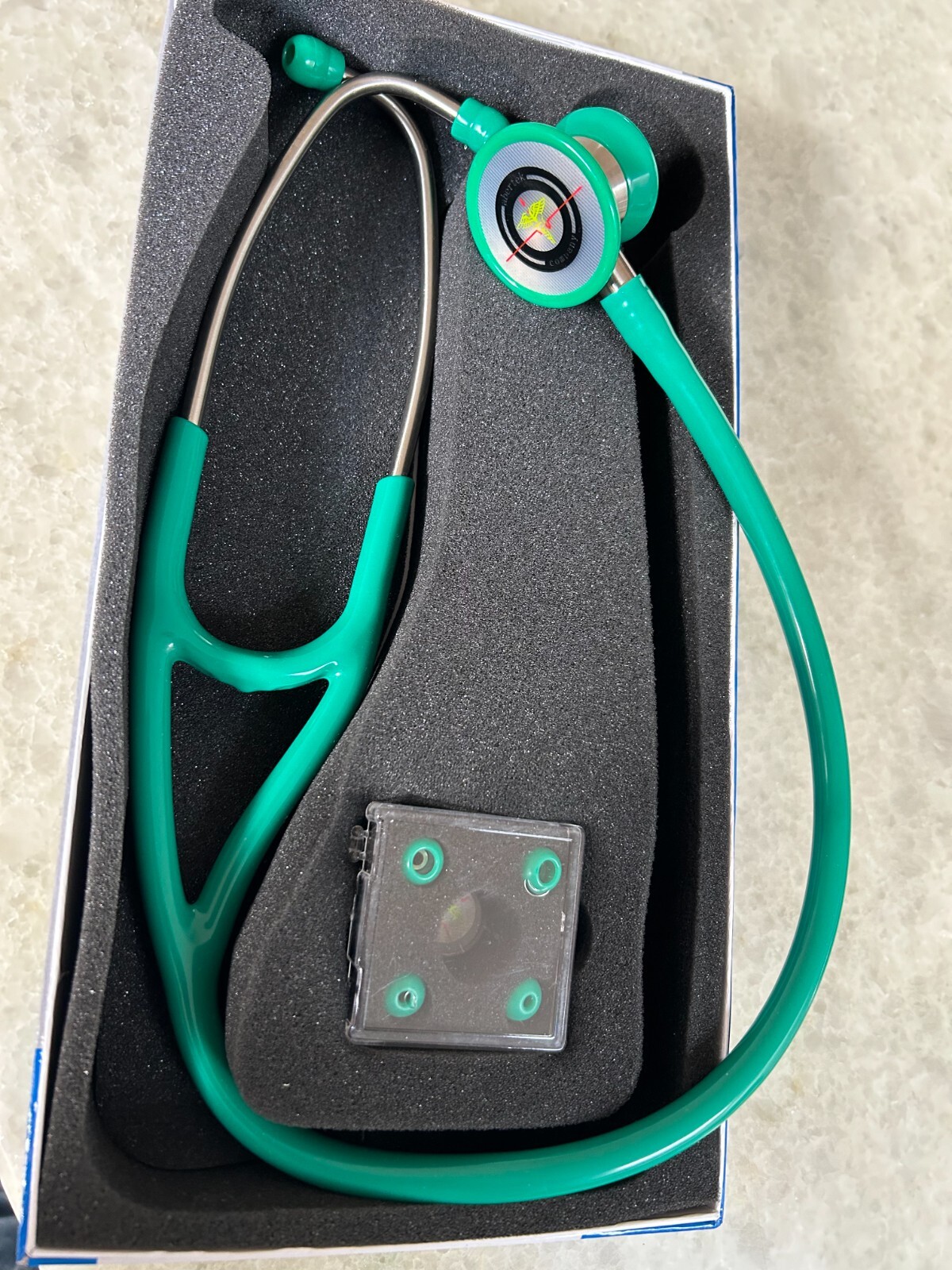 GREEN CARDIOLOGY STETHOSCOPE DIAPHRAGM PROFESSIONAL DOUBLE HEAD 