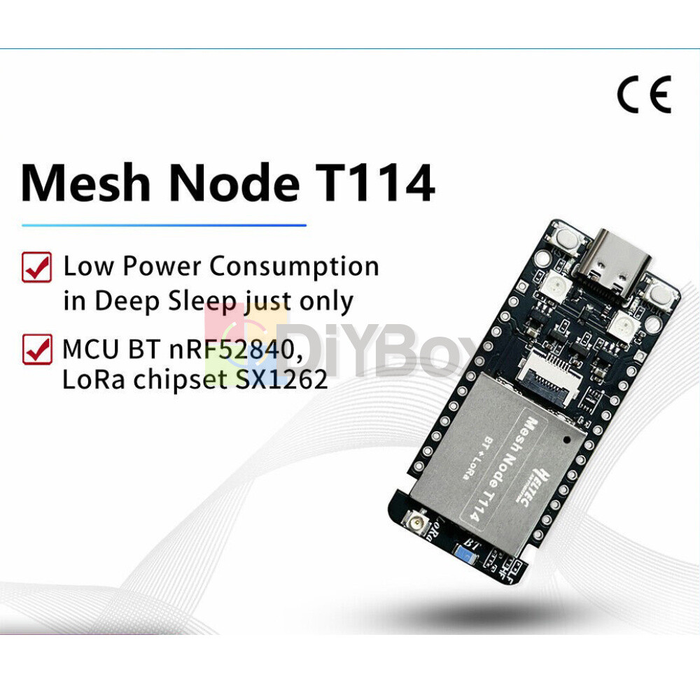 HelTec Node T114 LoRaWAN LoRa nRF52840 SX1262 Meshtastic Tracker – 868MHz Type-C