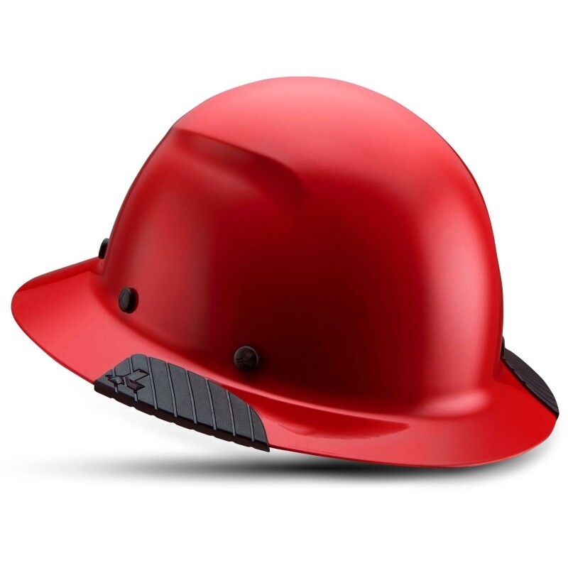 LIFT Safety DAX Red Full Brim Hard Hat w/ Ratchet Suspension
