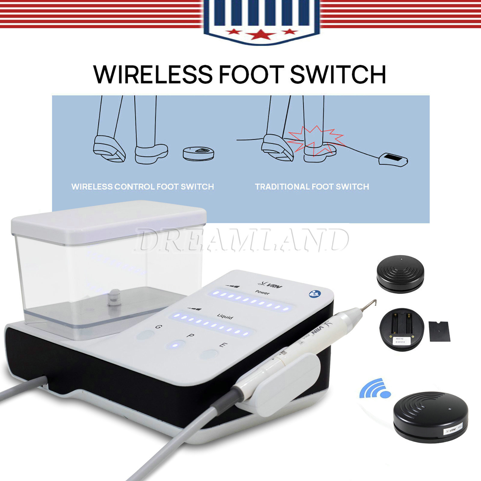 Dental Chair Unit PU Leather Computer Controlled DC Motor + Stool Kit